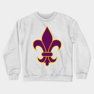 Fleur de lis (purple) Crewneck Sweatshirt